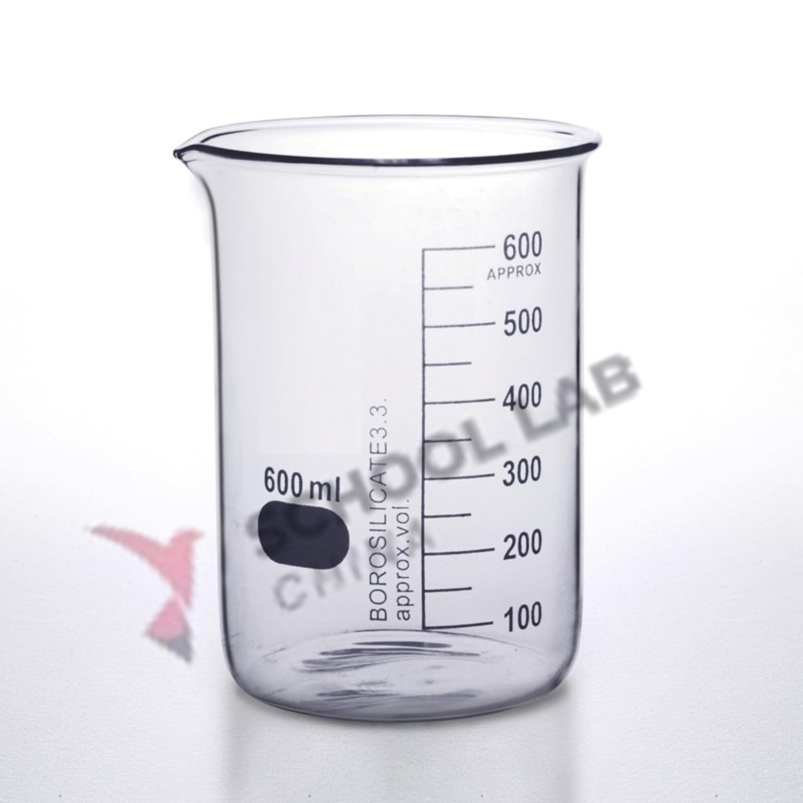 Glass Beaker - Squat Form - 600ml